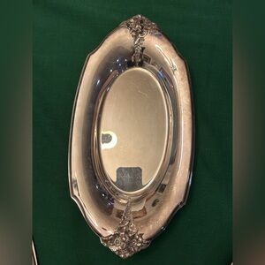 Unique, vintage Webster, Wilcox, plated, silver platter/bowl